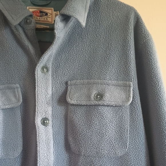 Grayers Micro Fleece CPO - Provincial Blue Color Men's Size Large Jacket Pockets - Picture 4 of 9